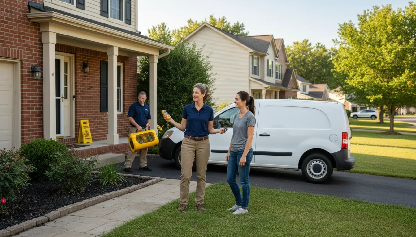 Residential water damage restoration in Lillington, NC